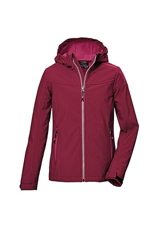 killtec Mädchen Softshelljacke/Outdoorjacke mit Kapuze KOW 349 GRLS SFTSHLL JCKT, dunkelnavy, 164, 42142-000 im Sale